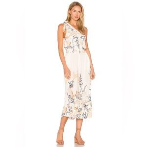 Free People | Island Time One Shoulder Tie White Floral Jumpsuit